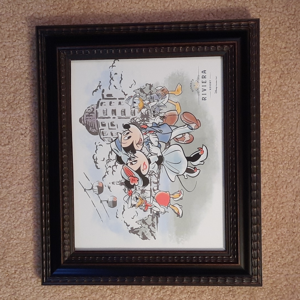 NWT.  EXCLUSIVE Disney Riviera Resort Framed Print.